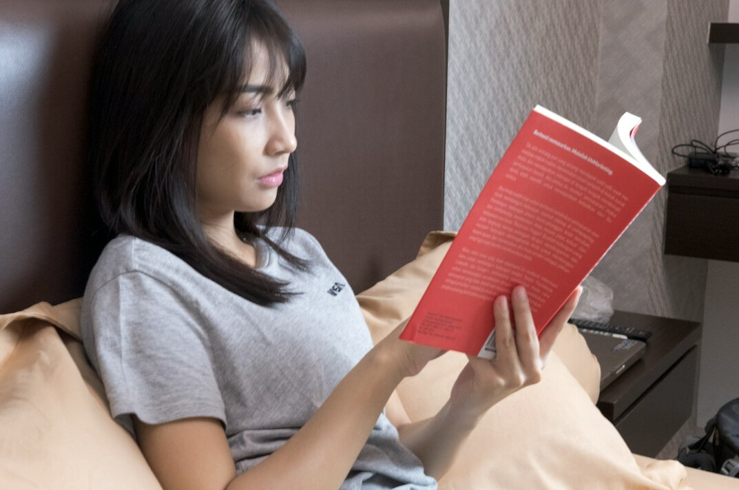 person reading reliable book